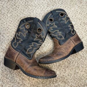 Cody James cowboy boots black brown leather size 6 men’s